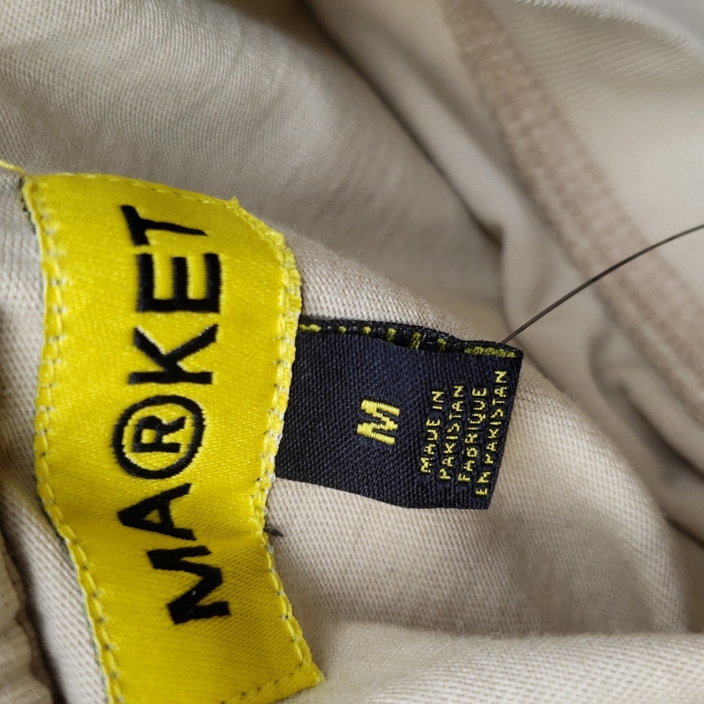💥BUY 2 GET 1 FREE Market UO Exclusive On Any Sunday Tee Shirts, Size M & L, Tan - Picture 7 of 8